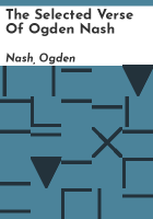 The_selected_verse_of_Ogden_Nash